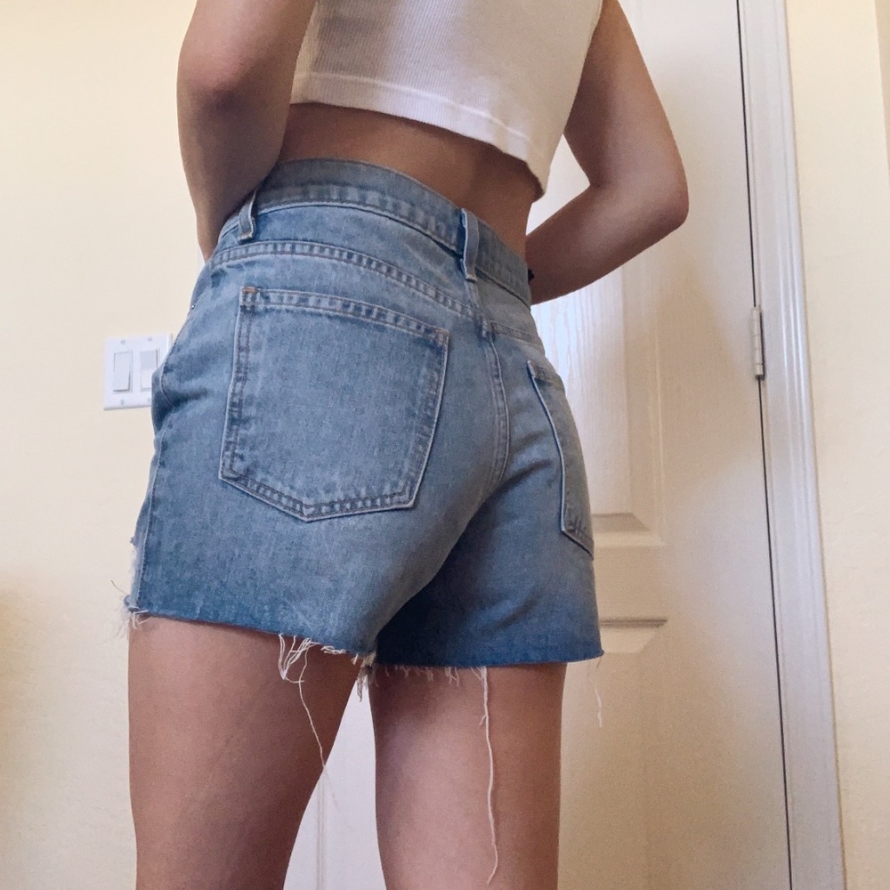 NWT Distressed Denim Shorts by DTLA - Picture 2 of 4
